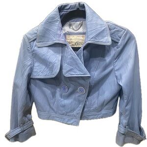 Guess cropped leather jacket